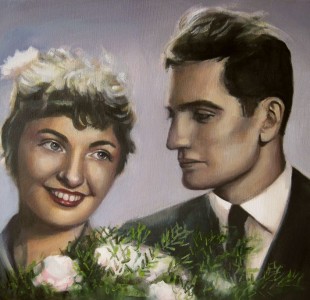 portret młodej pary